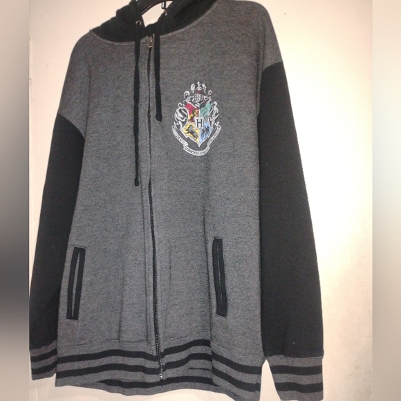 Universal Studios Hogwarts Harry Potter HP Full Zip Hoodie Jacket Sweater - Picture 7 of 15